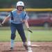 Skyline's Stina Perkins leads off on third base during the first inning of their game against Pioneer, Tuesday May 28.
Courtney Sacco I AnnArbor.com 